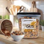 GreenDumbells Organics Jaggery Coated Rolled Oats Box