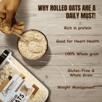 Why GreenDumbells Organics Rolled Oats Must