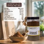 GreenDumbells Organics Jaggery Powder Jar Nutritive Values