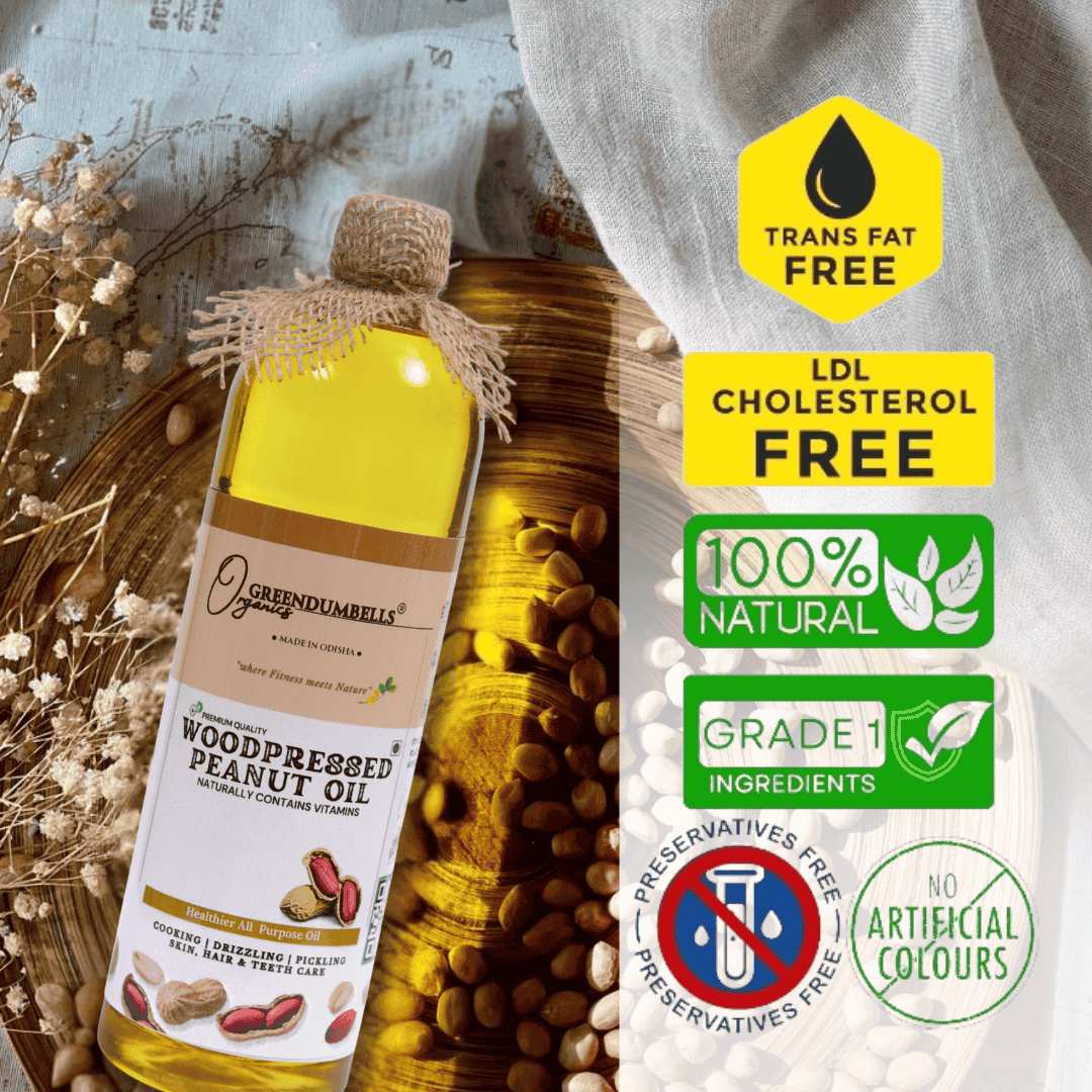 Cholesterol Free GreenDumbells Organics Peanut Oil